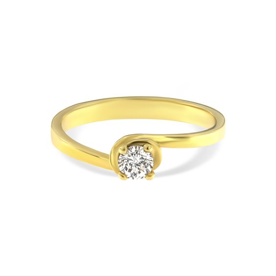 Ringe Roman Gioielli Dame in Gelbgold Diamante 0.15 Ct R302A25N117M3 - R302A25N117M3